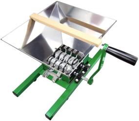 img 4 attached to 🍏 Fruit and Apple Crusher - 7L Manual Juicer Grinder, Portable Fruit Scratter Pulper for Wine and Cider Pressing (Made of Stainless Steel, 1.8 Gallon Capacity, Green)