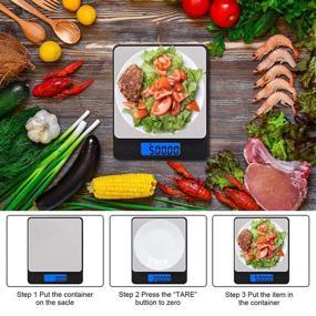 img 3 attached to XINBAOHONG Rechargeable USB Digital Kitchen Scale 500g/0.01g with LCD, 6 Units, Tare, PCS Function - Pocket Jewelry & Cooking Food Scale + 2 Trays