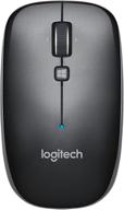 беспроводная мышь logitech m557 bluetooth - долговечная беспроводная мышь для компьютеров и ноутбуков apple mac или microsoft windows, серого цвета, с боковой прокруткой и амбидекстной конструкцией. логотип