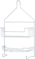 organize your shower with the kenney 2-shelf hanging shower caddy in white logo