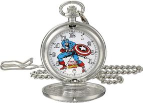 img 4 attached to 🦸 Analog Quartz Marvel Captain America W001741 Watch