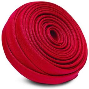 img 1 attached to Heatshield Products 203121 HP Color Heat Sleeve - Red, Adjustable Heat Shield Sleeve 5/16-7/16" ID x 25 ft