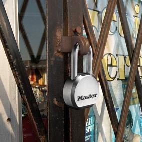 img 3 attached to 🔒 Magnum M930XKADLH Heavy Duty Solid Steel Padlock by Master Lock - Key Included