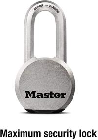 img 2 attached to 🔒 Magnum M930XKADLH Heavy Duty Solid Steel Padlock by Master Lock - Key Included