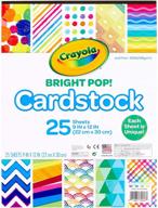 crayola cardstock paper: vibrant colored cardstock, pack of 25 sheets logo