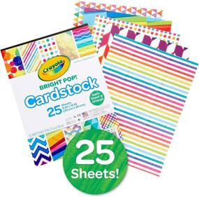 img 3 attached to Crayola Cardstock Paper: Vibrant Colored Cardstock, Pack of 25 Sheets