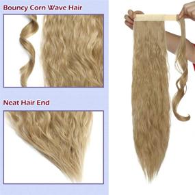 img 3 attached to Ponytail Extensions Resistant Synthetic Binding