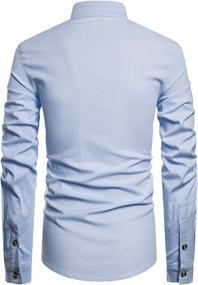 img 2 attached to 👕 Stylish and Comfortable SIR7 Sleeve Henley Shirts: Relaxed Fit Men's Clothing