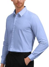 img 1 attached to 👔 Men's Stylish Casual Button Shirts - PJ5252 1 Clothing