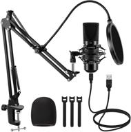 🎙️ innogear usb microphone - professional cardioid mic for mac and windows pcs: plug & play, 192khz/24bit, with mic stand, shock mount, pop filter, and usb cable logo