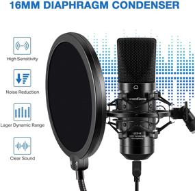 img 2 attached to 🎙️ InnoGear USB Microphone - Professional Cardioid Mic for Mac and Windows PCs: Plug & Play, 192KHZ/24BIT, with Mic Stand, Shock Mount, Pop Filter, and USB Cable