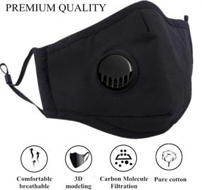 img 3 attached to 💨 Adjustable Reusable Breathing Mask with Replaceable Breathable Filters