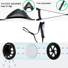 img 1 attached to 💨 Adjustable Reusable Breathing Mask with Replaceable Breathable Filters