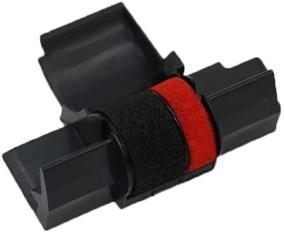 img 3 attached to 🖨️ 6-Pack Black & Red Compatible Ink Roller Ribbons for Printerfield IR-40T Calculator Printer