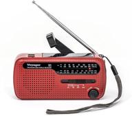⚡️ kaito v1 voyager солнечное/динамо ам/фм/кв красное чрезвычайное радио: зарядное устройство для мобильного телефона и 3-led фонарик - мощное и портативное! логотип