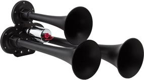 img 3 attached to 🚗 Powerful Kleinn Air Horns HK3-1 Triple Air Horn Package in Sleek Black Finish: Complete your Vehicle's Presence!