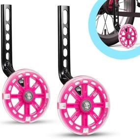 img 4 attached to 🚲 ZSFLZS Bike Training Wheels for 12 14 16 18 20 inch Single Speed Children's Bicycle Stabilizers (1 Pair)