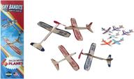 ✈️ balsa wood styrofoam airplane toys: lifelike and lightweight fun for all ages logo