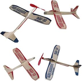 img 3 attached to ✈️ Balsa Wood Styrofoam Airplane Toys: Lifelike and Lightweight Fun for All Ages