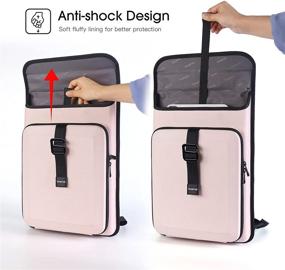 img 2 attached to Smatree Hard Protective Laptop Backpack For 16Inch Macbook Pro 2019 (Pink)