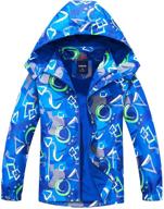 🧥 ultimate protection: boys' lightweight waterproof raincoat for outdoor adventures logo
