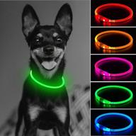 domiglow usb rechargeable led dog collar - 🐶 adjustable light up dog collars for enhanced visibility & safety logo