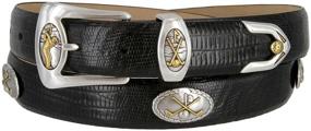 img 1 attached to Bayside Italian Calfskin Leather Designer Men's Accessories in Belts