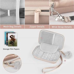 img 2 attached to 📷 Yinke Rose Gold Travel Case: Protective Cover for Kodak Step/PRINTOMATIC/Mini 2 HD/Smile Camera