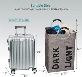 img 2 attached to HOMEST Double Laundry Transport Foldable