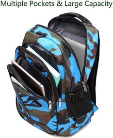 img 1 attached to 🎒 Elementary Camouflage Bookbag Backpacks for Kids - BLUEFAIRY Backpacks