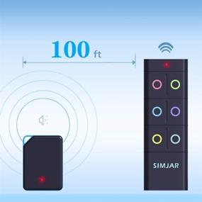 img 2 attached to 🔍 Ключевой поисковик Simjar RF с 1 передатчиком и 6 приемниками - Беспроводное устройство для отслеживания предметов на расстоянии до 100 футов для животных, кошелька и ключей.