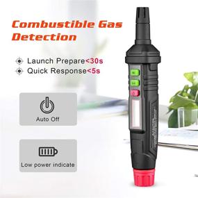 img 1 attached to 🔍 Seesii Portable Gas Leak Detector - Handheld Natural Gas Sniffer with LCD Display, High Sensitivity, Battery Powered - Locates LPG, LNG, Methane, Butane Gases & Carbon Monoxide