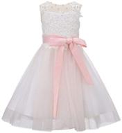 🌸 stunning bow dream flower girls dress: premium girls' clothing for dresses logo