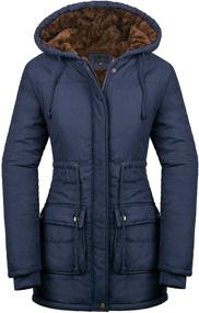 img 2 attached to Warm and Stylish: 4How Womens Fleece Lined Parkas Long Coats for Cold Winter Days