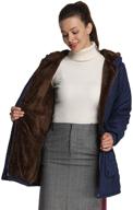 warm and stylish: 4how womens fleece lined parkas long coats for cold winter days logo