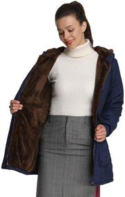 img 4 attached to Warm and Stylish: 4How Womens Fleece Lined Parkas Long Coats for Cold Winter Days