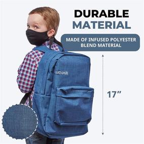 img 1 attached to 🎒 Kathari Alpha Antimicrobial Backpack Blue: Your Stylish & Clean Carrying Companion