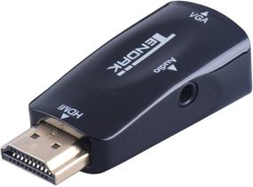 img 4 attached to 🔌 Конвертер-адаптер Tendak HDMI to VGA с аудио - высококачественная позолоченная приставка 1080P для ноутбуков, ПК, проекторов, HDTVs, игровых консолей и многого другого.