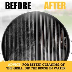 img 1 attached to 🔥 Premium BBQ Grill Brush and Scraper: Ultimate Tool for Indoor & Outdoor Grill Cleaning, Including Weber - Enhanced Grip Handle - 18" Heavy Duty Grill Cleaner Brush - Safe for All Grates