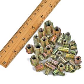 img 1 attached to 🔩 PGMJ Wood Furniture Bolts Fastener Connector Kit - 265pcs Threaded Inserts Nuts Assortment with Hex Socket Screws - 12 Sizes M4/M5/M6/M8/M10 - Zinc Alloy