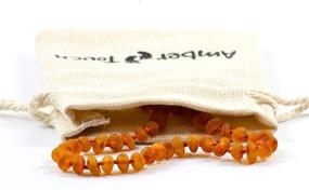 img 3 attached to 🌾 Authentic RAW Baltic Amber Necklace & Bracelet Set - Unisex Natural Amber from the Baltic Region (13" Necklace and 5.5" Bracelet)
