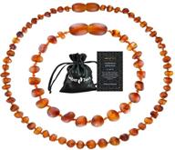 🌾 набор подлинного балтийского янтарного ожерелья и браслета - универсальный натуральный янтарь из региона балтийского моря (ошейник длиной 13 дюймов и браслет длиной 5,5 дюйма) логотип