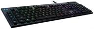 renewed logitech g815 rgb clicky mechanical gaming keyboard - black - wired for optimal gaming experience logo