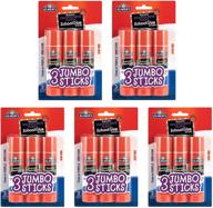 🖍️ elmers e579 jumbo disappearing purple school glue stick, 1.4oz, 5 packs of 3, 15 sticks total – reliable, mega-sized and non-toxic glue sticks logo