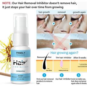 img 3 attached to 💆 Hair Inhibitor Spray for Painless Hair Growth Reduction – Ideal for Body, Face, Arms, Legs, and Armpits, Apply after Hair Removal