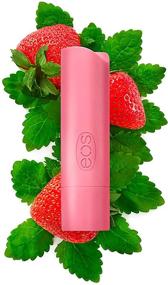 img 2 attached to 🍓 eos USDA Organic Lip Balm - Strawberry Sorbet: Nourishing Dry Lips with 100% Natural, Gluten Free, and Long Lasting Hydration – 4 Pack 0.14 oz