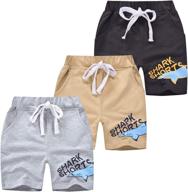 🩳 ammengbei 3 pack summer cotton shorts - premium boys' clothing for cool comfort logo