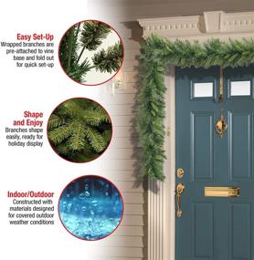 img 2 attached to 🎄 9ft Winchester Pine Artificial Christmas Garland by National Tree Company – Green, Christmas Collection