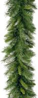 🎄 9ft winchester pine artificial christmas garland by national tree company – green, christmas collection logo