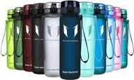 🚰 super sparrow sports water bottle - 12oz, 17oz, 25oz, 32oz, 50oz - non-toxic bpa free, eco-friendly tritan co-polyester plastic - fast water flow, flip top, one-click open логотип